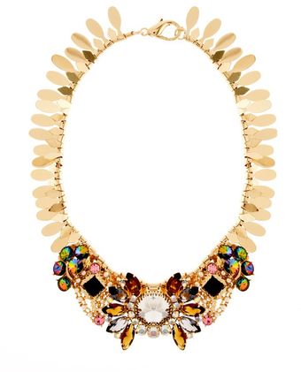 Asos Winged Stone Collar Necklace - Lyst