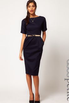Asos Pencil Dress in Wiggle Shape - Lyst