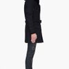 Balmain Black Hooded Long Wool Parka in Black for Men - Lyst