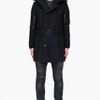 Balmain Black Hooded Long Wool Parka in Black for Men - Lyst
