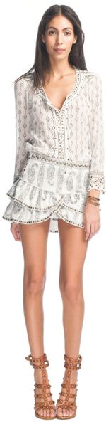 Isabel Marant Ss Alicia Top in Gold (white) - Lyst