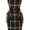 Karen Millen Graphic Check Collection in Black - Lyst