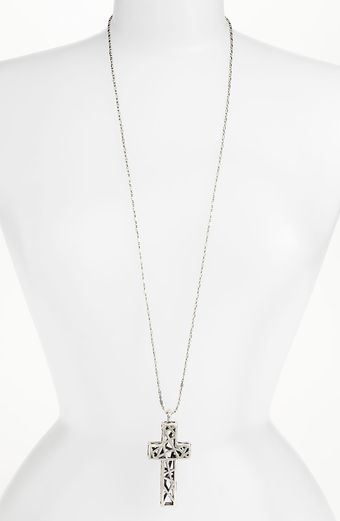 Low Luv By Erin Wasson Caged Cross Necklace - Lyst