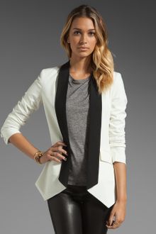 Mason by Michelle Mason Contrast Collar Jacket - Lyst