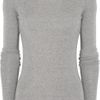 J.crew Cottonjersey Top in Gray - Lyst