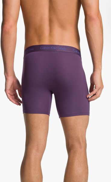 Calvin Klein Micro Modal Boxer Briefs In Purple For Men Wicked Purple Lyst 2375