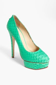 Charlotte Olympia Priscilla Genuine Python Pump - Lyst