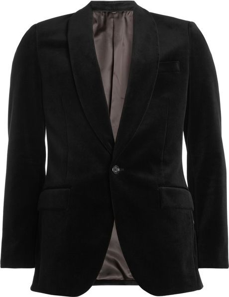 J.crew Slimfit Velvet Blazer in Black for Men - Lyst