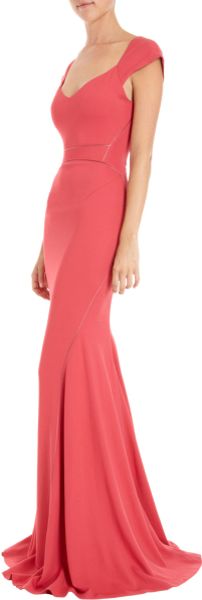 zac posen pink gown