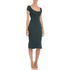 Zac Posen Cap Sleeve Dress in Green - Lyst