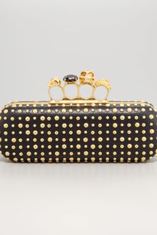 Alexander McQueen Etchedstud Knuckleduster Clutch Bag - Lyst