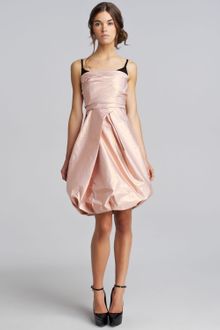 Burberry Prorsum Ruched Taffeta Dress - Lyst