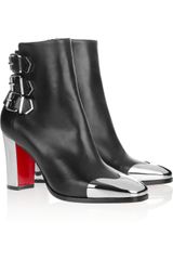 Christian Louboutin Chelita 85 Metaldetailed Leather Boots