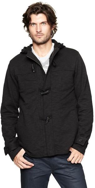 Gap 2in1 Toggle Hoodie in Black for Men (true black) | Lyst