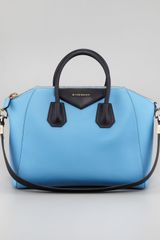Givenchy Antigona Colorblock Medium Satchel Bag Blueblack