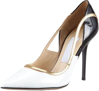 Jimmy Choo Vero Colorblock Patent Leather Pump - Lyst