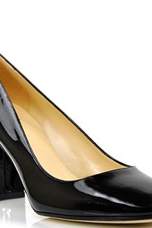 Kate Spade Shelly Black Patent Leather Pointed Toe Pump - Lyst
