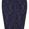 Topshop Lace Pencil Skirt in Blue (black) - Lyst