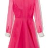 Valentino  Fucshia Bustier Shirt Dress in Pink (fucshia) - Lyst