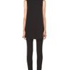 Alexander Mcqueen Flower Neck Silk Blouse  in Black - Lyst