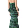 Alice + Olivia Mal Strapless Peplum Gown in Blue (black) - Lyst