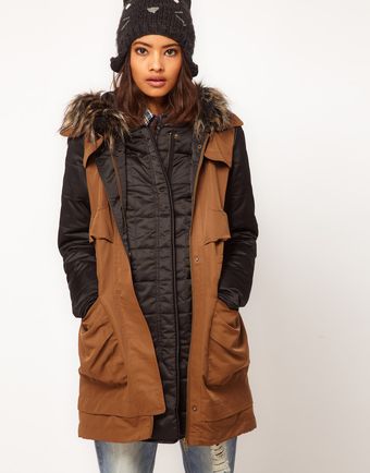 ASOS Collection Asos Gilet Parka - Lyst