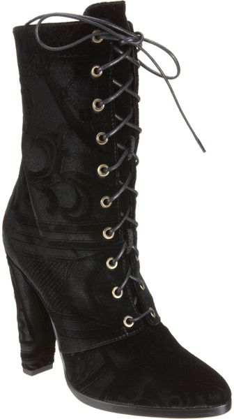 Balmain Adele Ranger Embossed Midcalf Boot - Lyst