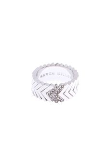 Karen Millen Karen Millen Chevron Ring - Lyst