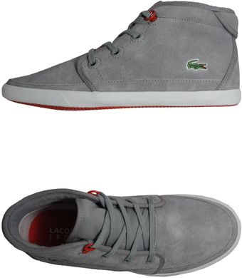 Lacoste Hightop Trainers - Lyst