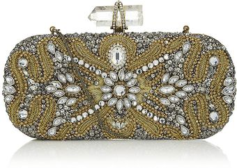 Marchesa Oval Crystal Clutch - Lyst