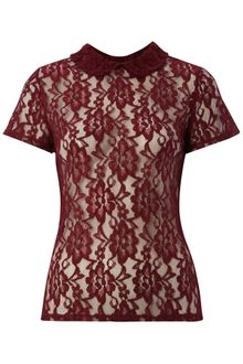 Therapy Collar Lace Sell Top - Lyst