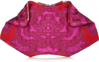 Alexander McQueen De Manta Brocade Clutch - Lyst