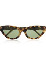 Alexander Wang Cat Eye Tortoiseshell Acetate Sunglasses