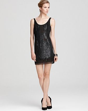 Basix Sequin Dress Scoop Neck - Lyst