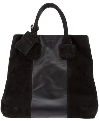 Carven Granulated Leather Bag - Lyst