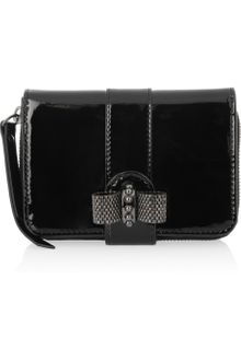 Christian Louboutin Patentleather Bow Wallet - Lyst