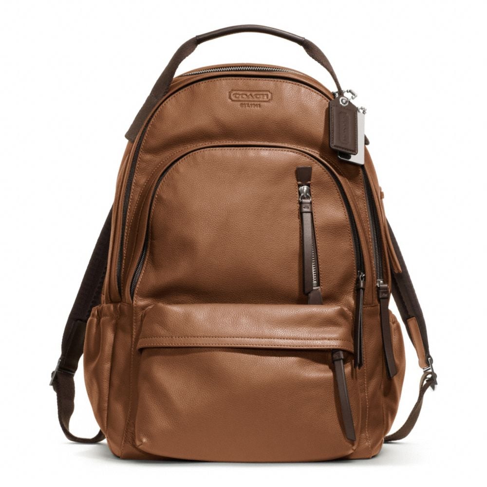 Coach Thompson Leather Backpack in Brown for Men (walnut) | Lyst