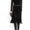 Emilio Pucci Appliquéd Silkchiffon Dress in Black - Lyst