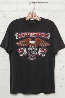 Free People Vintage Harley Davidson Made in Usa Graphic Tee - Lyst