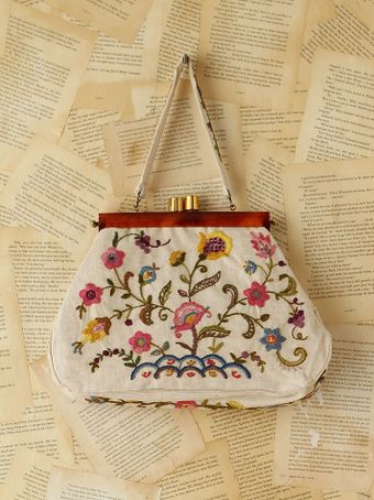 Free People Vintage Floral Embroidered Purse - Lyst