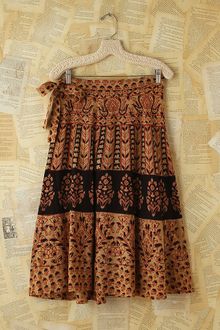 Free People Vintage Printed Wrap Skirt - Lyst