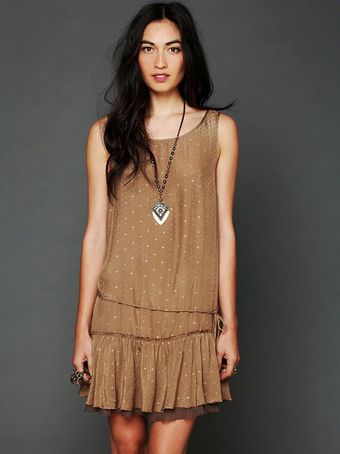 Free People Metallic Jacquard Candy Dress - Lyst