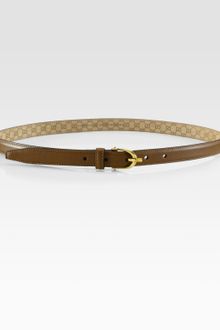 Gucci Skinny Leather Spur Buckle Belt - Lyst