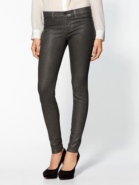 low rise grey jeans