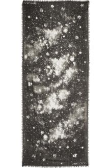 Jimmy Choo Stellina Cashmere and Silkblend Scarf - Lyst