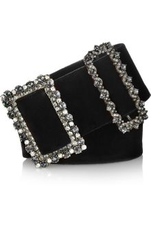 Lanvin Swarovski Crystal and Velvet Waist Belt - Lyst