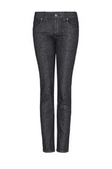 Mango Snake Skin Print Slimfit Jeans