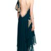 Marchesa Oneshoulder Chiffon Gown with Asymmetric Hem in Gold (peacock) - Lyst
