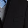 Michael Kors Melton Crombie Topcoat with Leather Trim in Black for Men - Lyst
