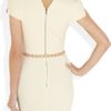 Miu Miu Studded Leather Skinny Belt in Pink (blush) - Lyst